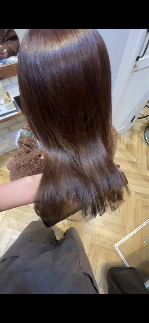 髪質改善カラー＋カット＋髪質改善シルクシャンプーの写真