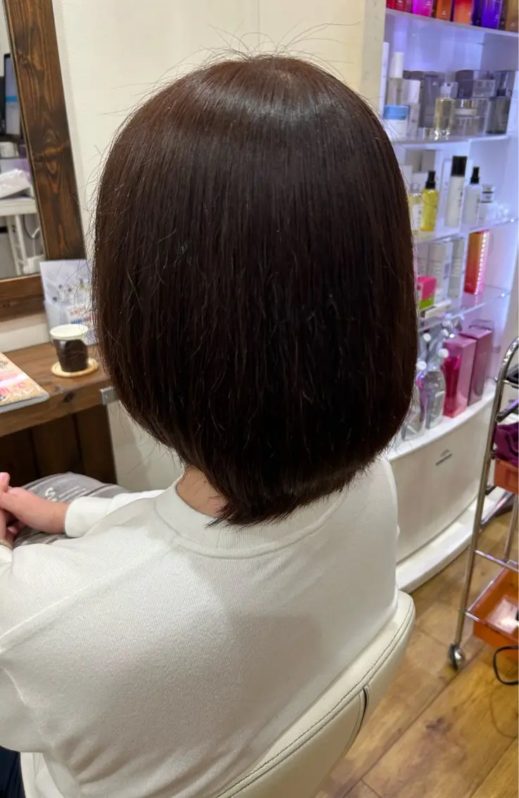 カラー ブリーチ ブリーチなしカラー ｶｯﾄﾓﾃﾞﾙ募集中 🍒あさみ🍒のヘアスタイル