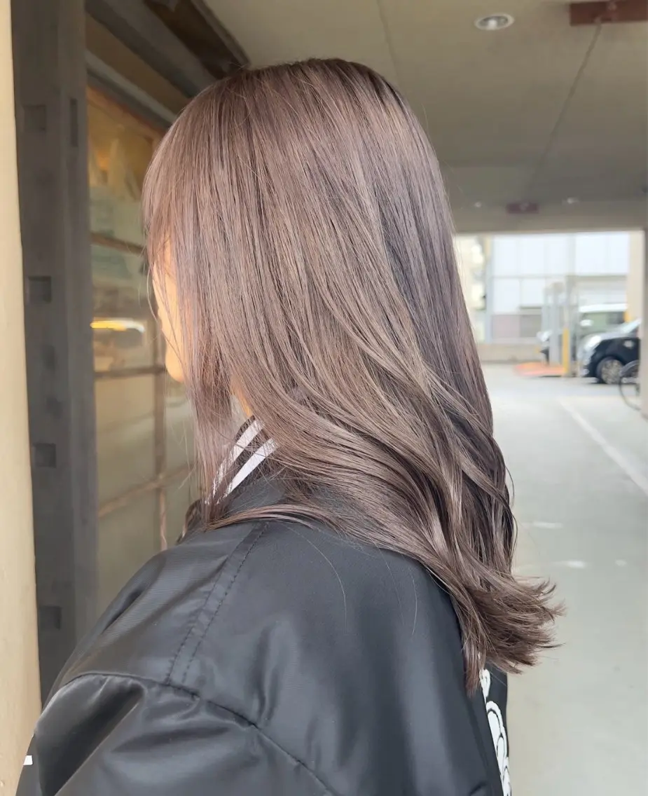 カラー ベージュカラー 透明感カラー グレージュ ヘアカラー Ⓜ️irai ✮のヘアスタイル
