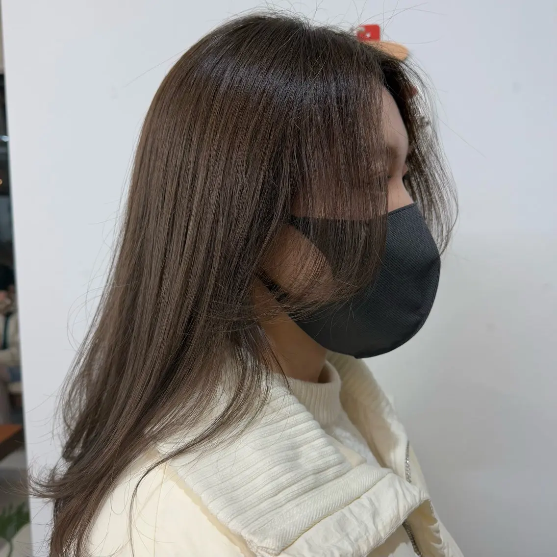 セミロング 韓国風ヘア レイヤーカット カット まなみ/ PORT SALONのヘアスタイル