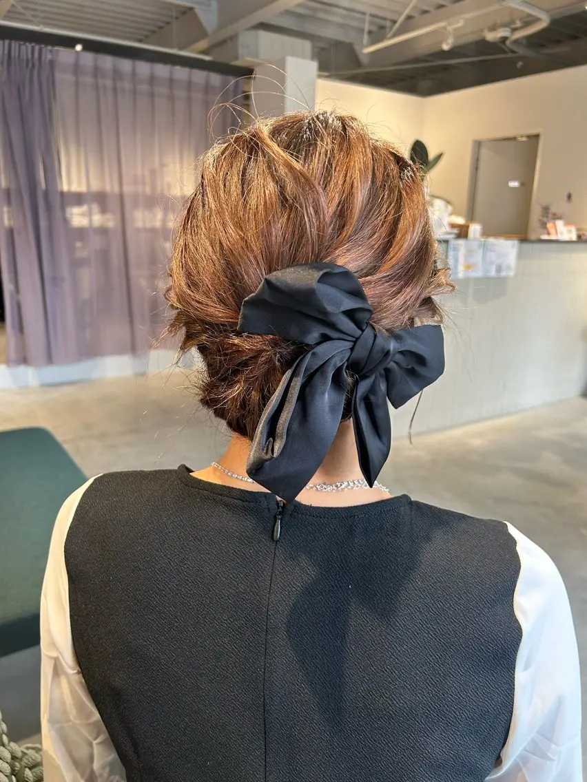 ヘアアレンジ ヘアセット 園田 朱理のヘアスタイル