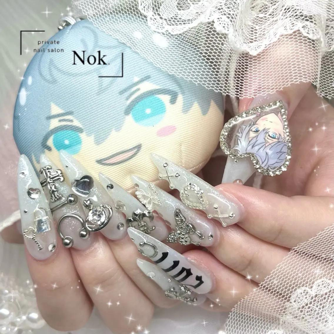 ネイル ロングネイル ワンカラーネイル ハンドネイル 池袋痛ネイル Nok. 渡辺のネイルデザイン