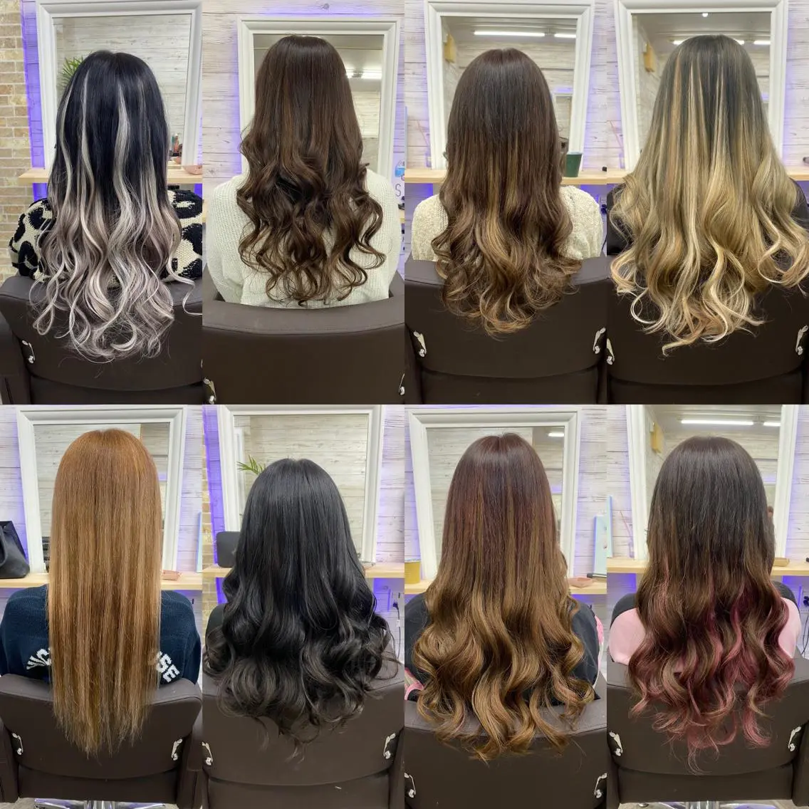 ロング カラー ヘアアレンジ アイブロウ ショートボブ 編み込みエクステ シールエクステ バレイヤージュ ベージュカラー FAAM Tsuneのヘアスタイル