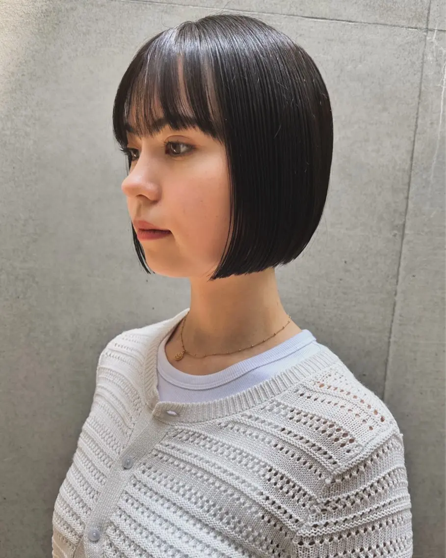 ショート ボブ カット トリートメント 🦋レイヤーカット ミドリカワ🦋のヘアスタイル