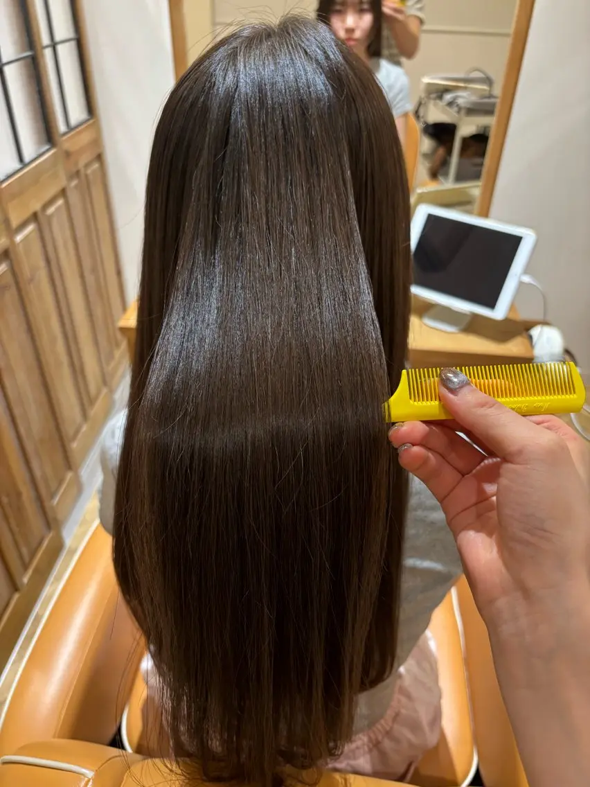 ロング 縮毛矯正 カット 縮毛矯正 きづな 🌷のヘアスタイル