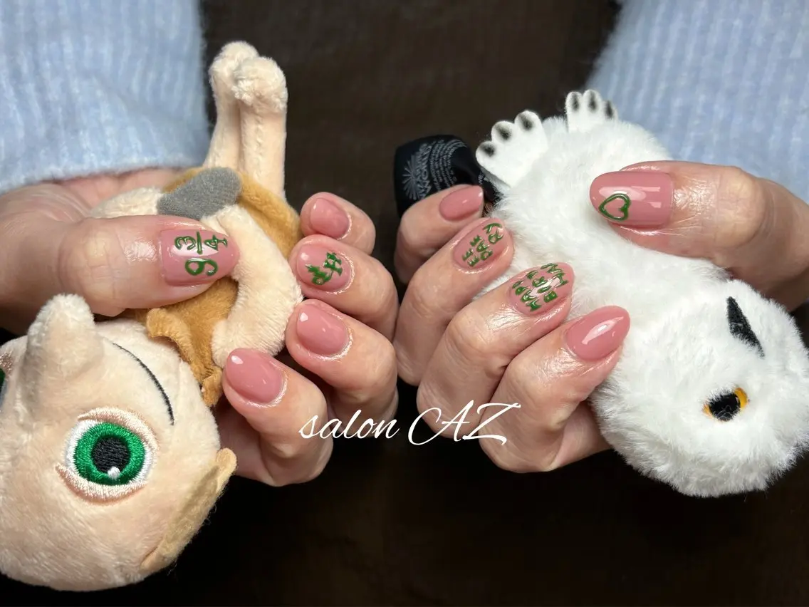 ネイル アートネイル 長さ出し フットネイル フレンチネイル ジェルネイル ハンドネイル salon AZのネイルデザイン