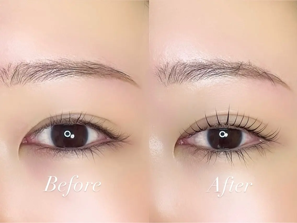 マツエク・マツパ 一重×まつ毛パーマ Po eyelash ・:* 下北沢のマツエク・マツパデザイン