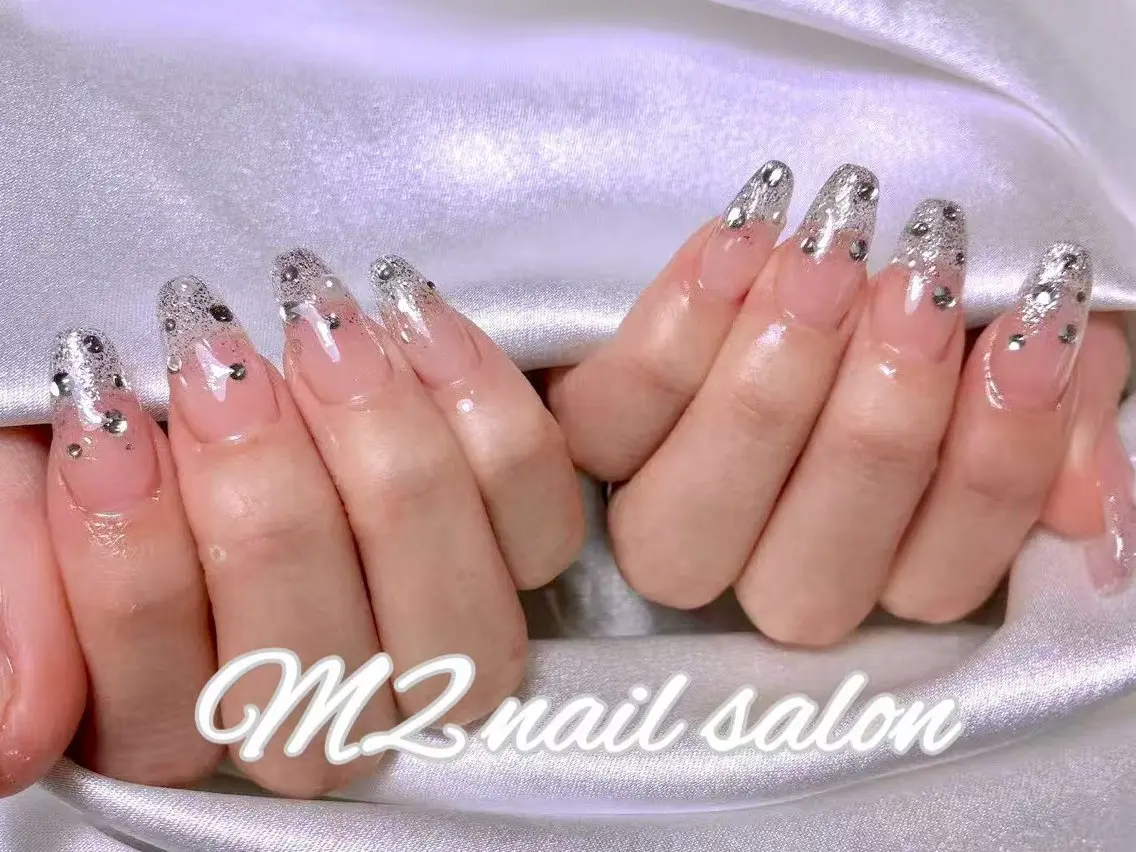 ネイル ストーンネイル ハンドネイル M2 せいのネイルデザイン