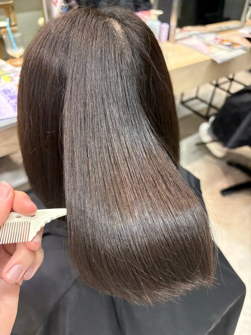 ショート ヘアカラー トリートメント ❥韓国ヘア🇰🇷❥ 透明感カラー❥Ruiのヘアスタイル