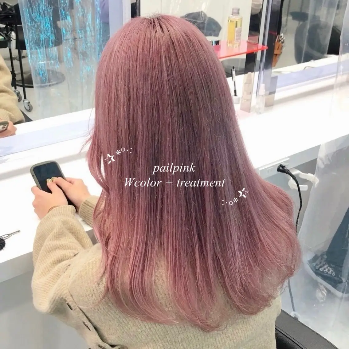 ロング カラー カットパーマモデル 募集🎀SHIONEのヘアスタイル