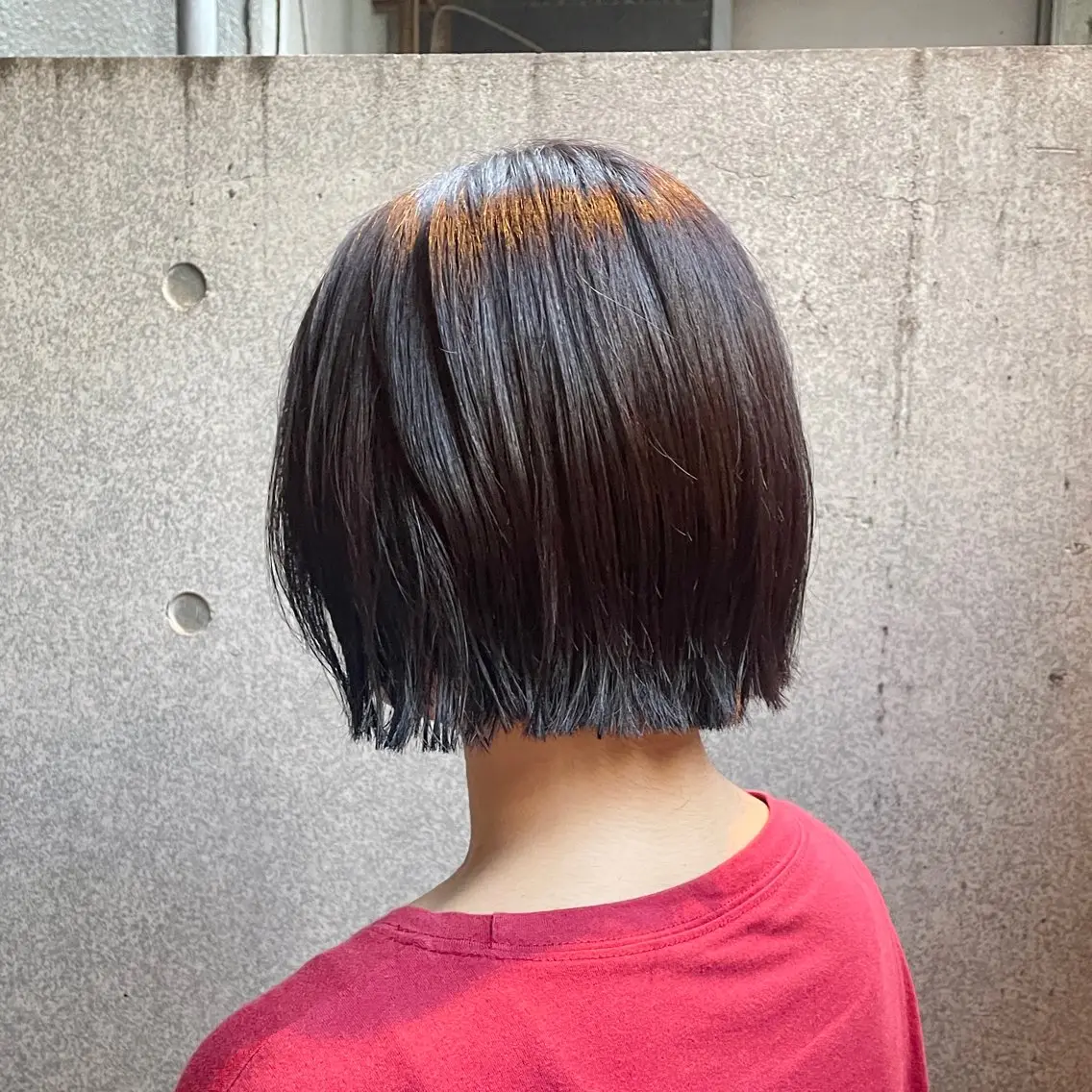ショート カラー カット ヘアカラー トリートメント レイヤー/透けカラー アレンジ/篠崎渚彩のヘアスタイル