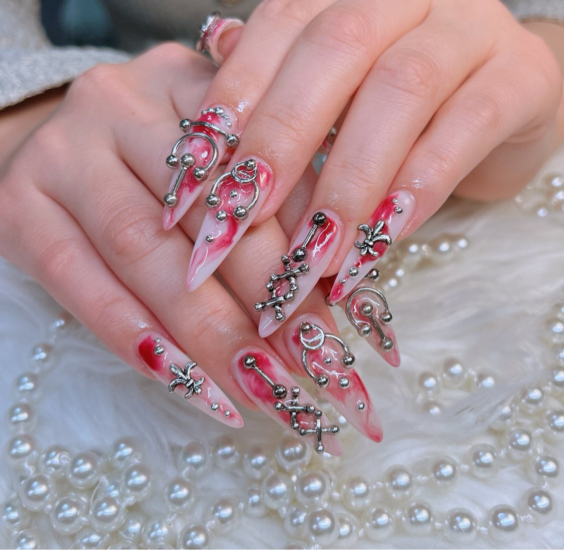 ロング ロング ハンドネイル Lee _nailのネイルデザイン