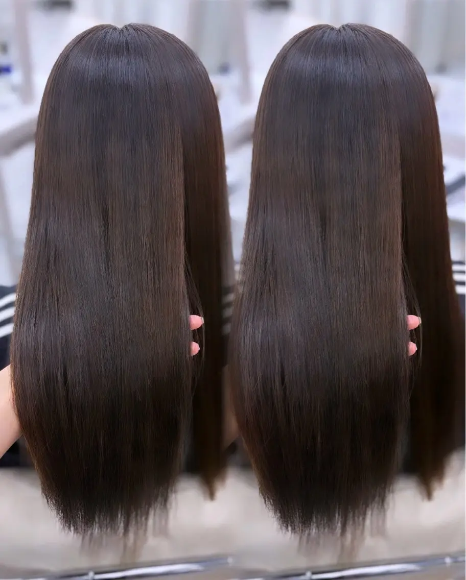カラー ブラウンカラー 透明感カラー ナチュラルブラウン 縮毛矯正 ヘアカラー 縮毛矯正 COCO_kaho カラー/髪質改善のヘアスタイル