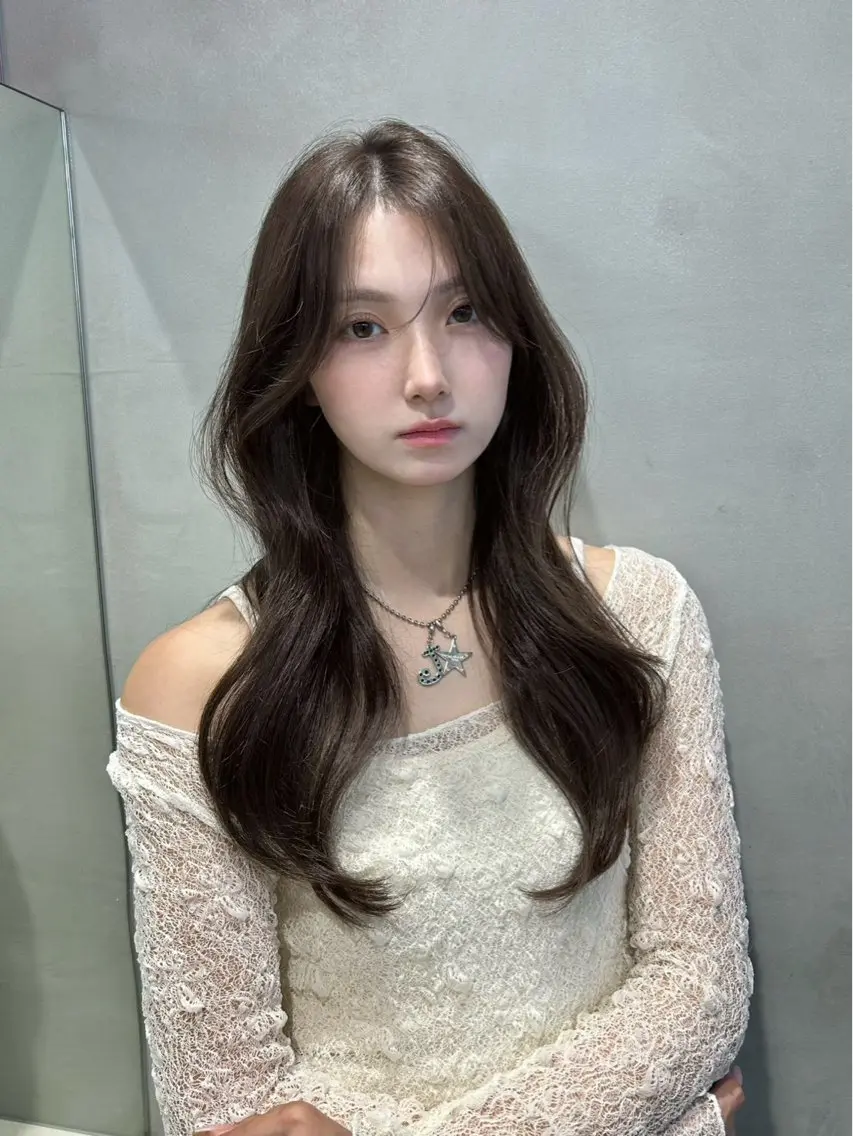 ロング カラー ヘアアレンジ ブリーチ ダブルカラー ブリーチなしカラー くびれヘア ハッシュカット カット トリートメント ヘアセット ブリーチ毛対応美髪 矯正×レイヤー/二響のヘアスタイル