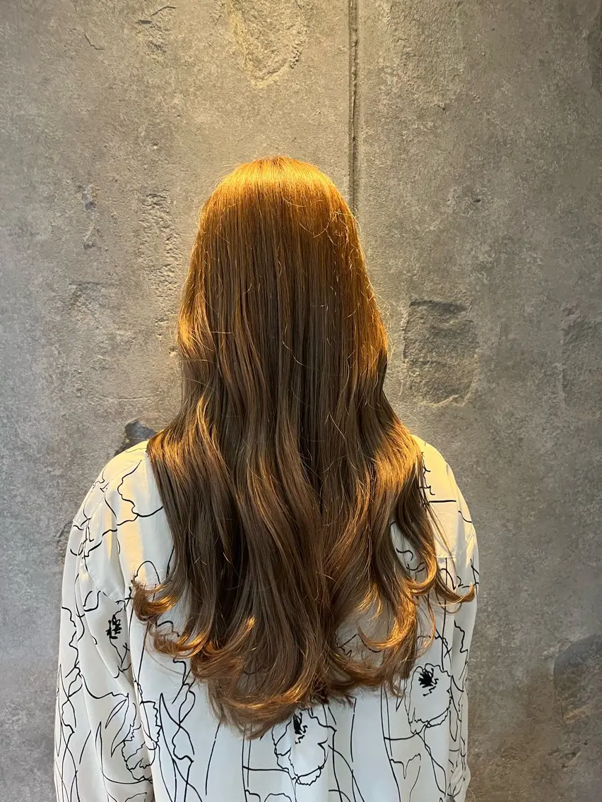 ロング ロング 大久保 遥日のヘアスタイル