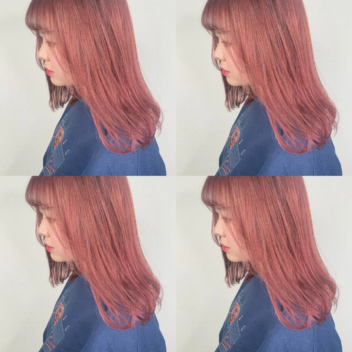ミディアム ヘアカラー 袴田 伊代のヘアスタイル