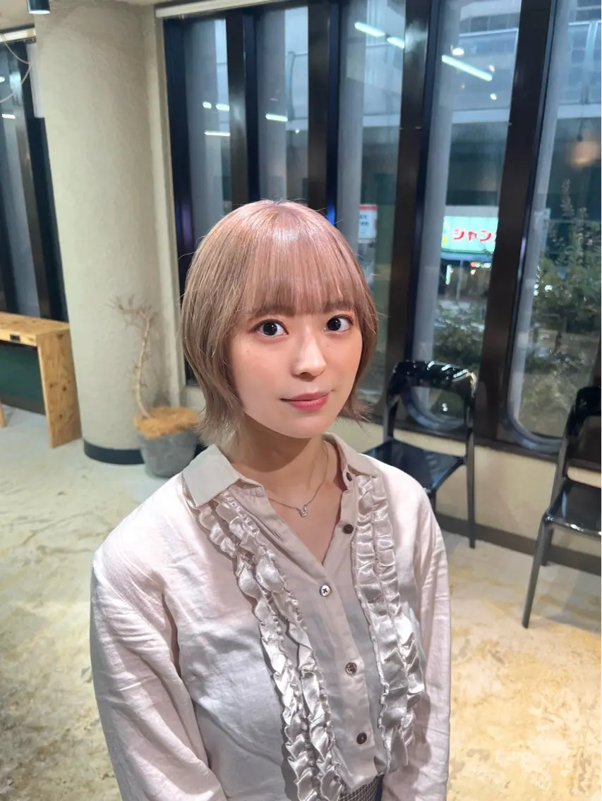 ショート カラー カット ヘアカラー トリートメント 💖梅田レイヤー💖 副店長Tsubasaのヘアスタイル