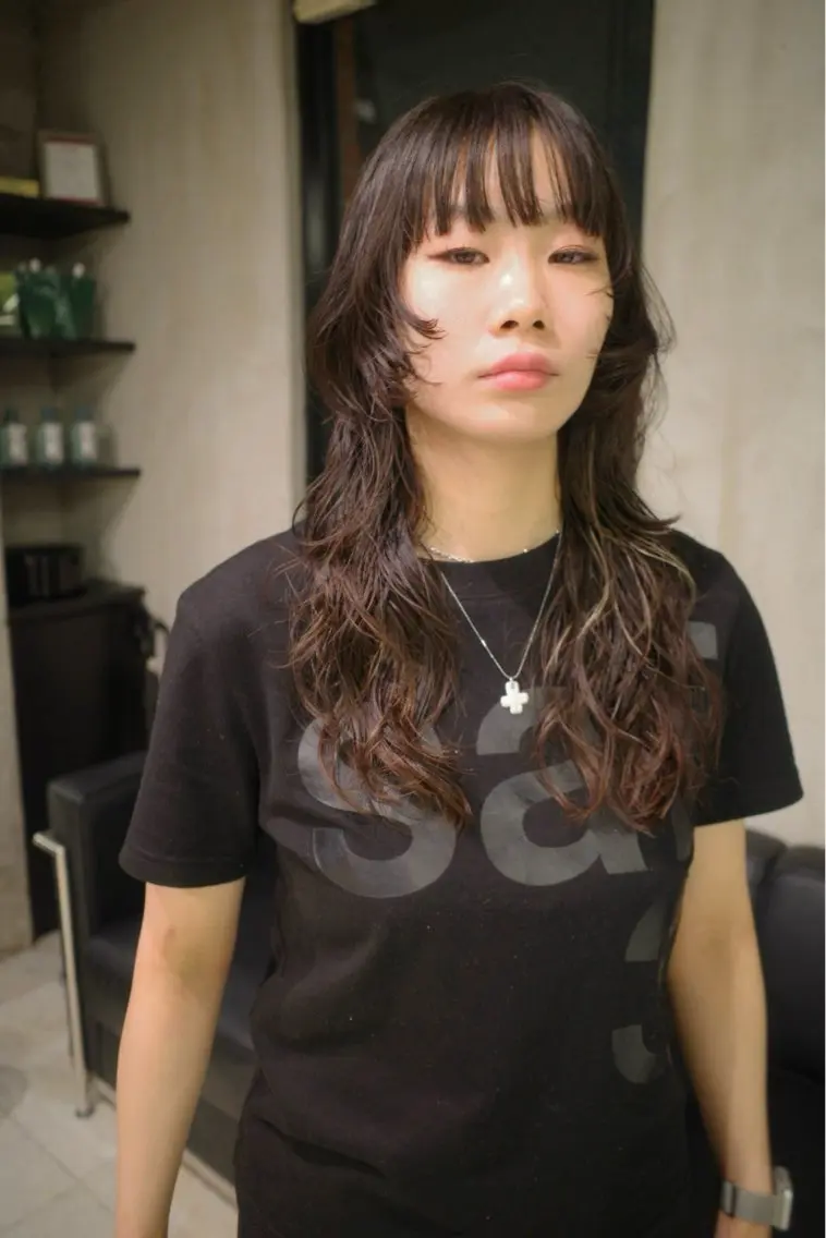 セミロング パーマ セミロングパーマ レイヤーカット 小顔カット カット パーマ 🌿ボブ＆パーマ 太田 カイト🌿のヘアスタイル