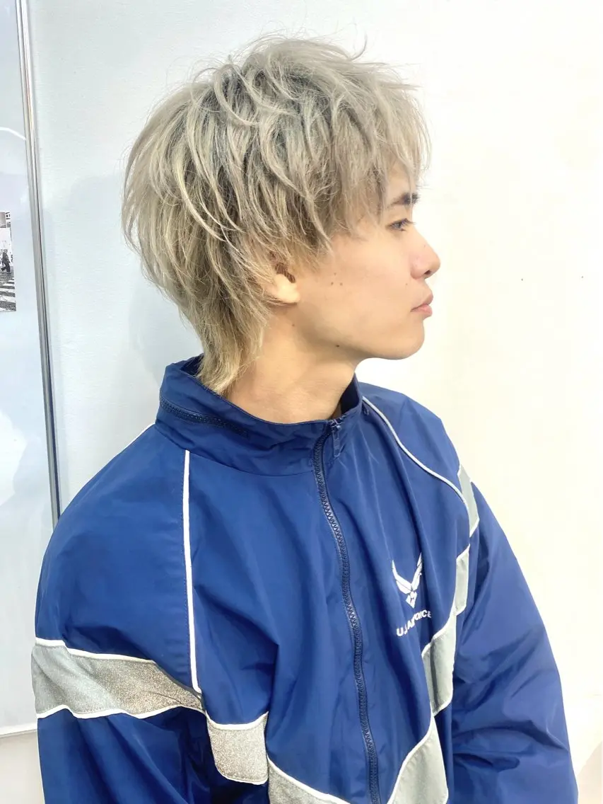 ショート カラー メンズ 渋谷  中性ヘア あかりのヘアスタイル