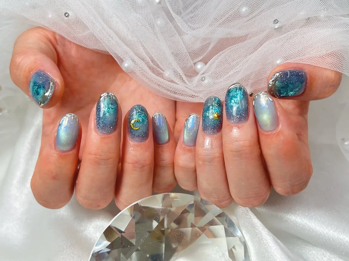 ハンドネイル bijou nails 蓮のネイルデザイン