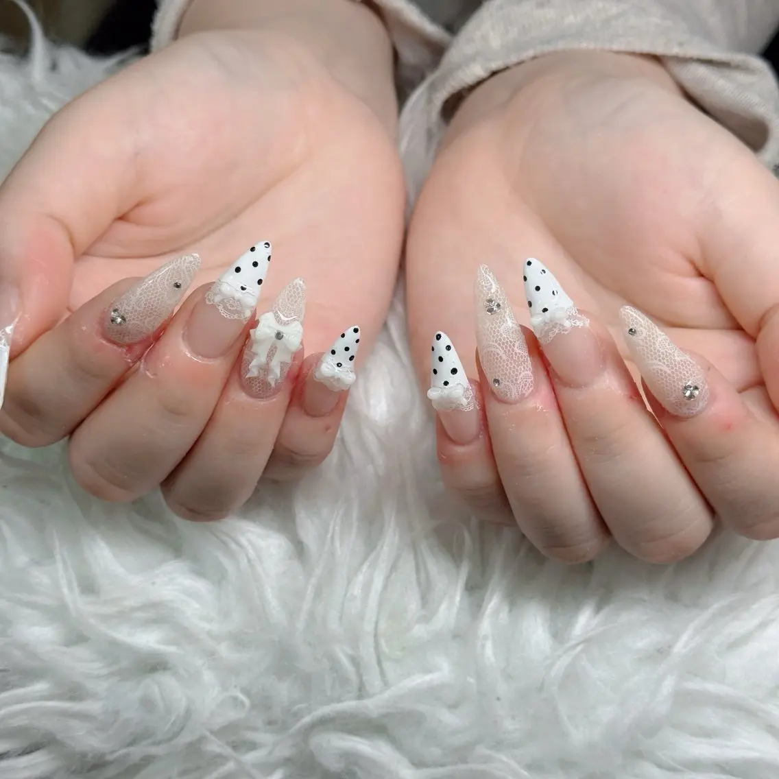 ネイル フットネイル フレンチネイル グラデーション 韓国ネイル ロングネイル ハンドネイル Hani Nail Salonのネイルデザイン