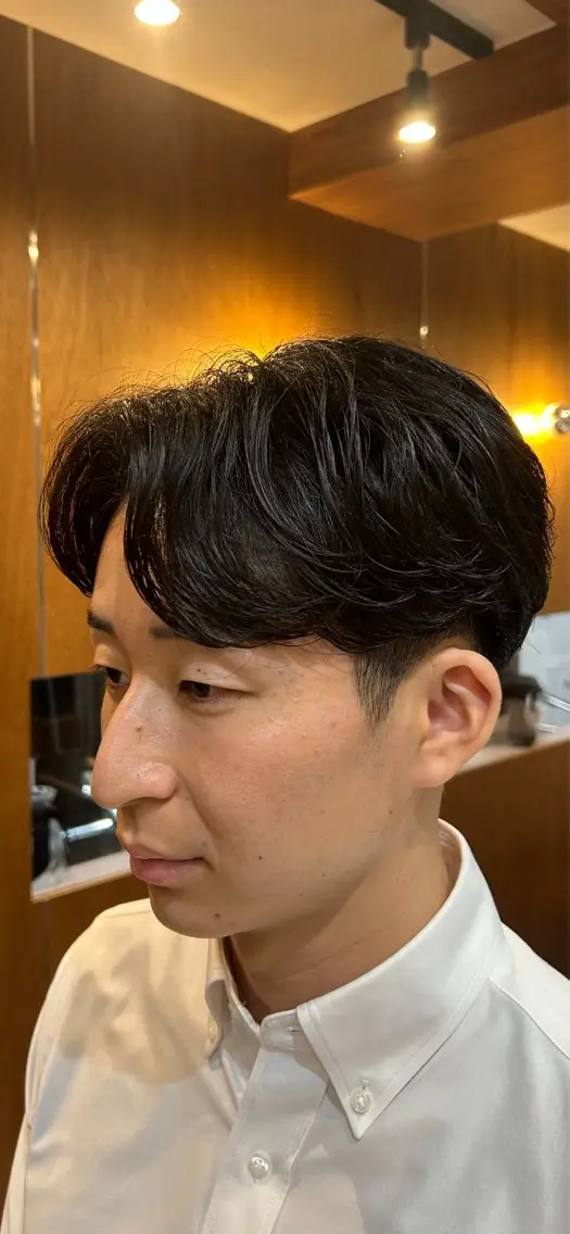 パーマ メンズ カット パーマ ルキヤ/ elima横浜西口のヘアスタイル