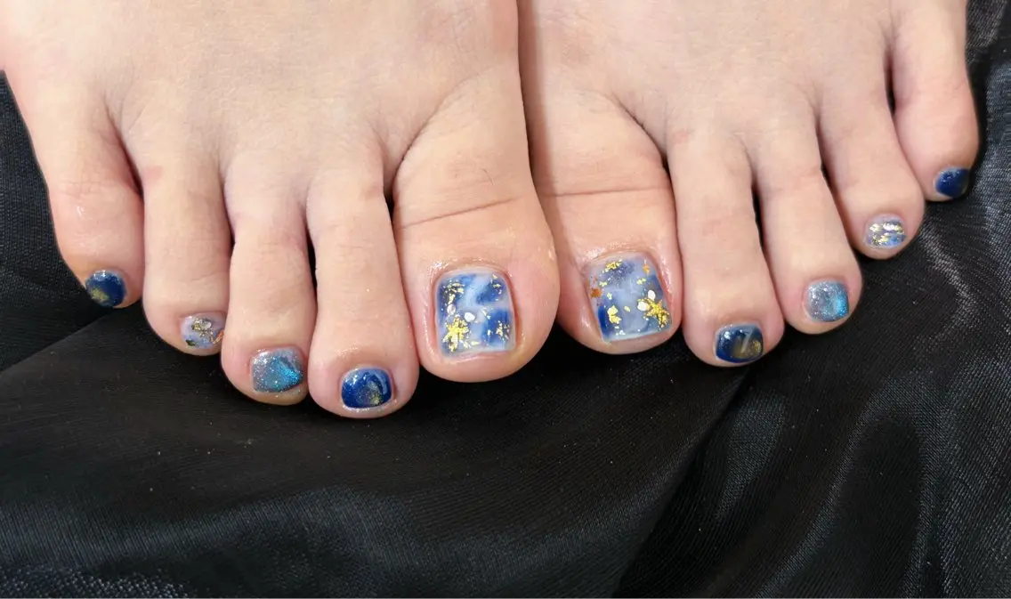 ネイル アートネイル ジェルネイル マグネットネイル Lu nailsalonのネイルデザイン