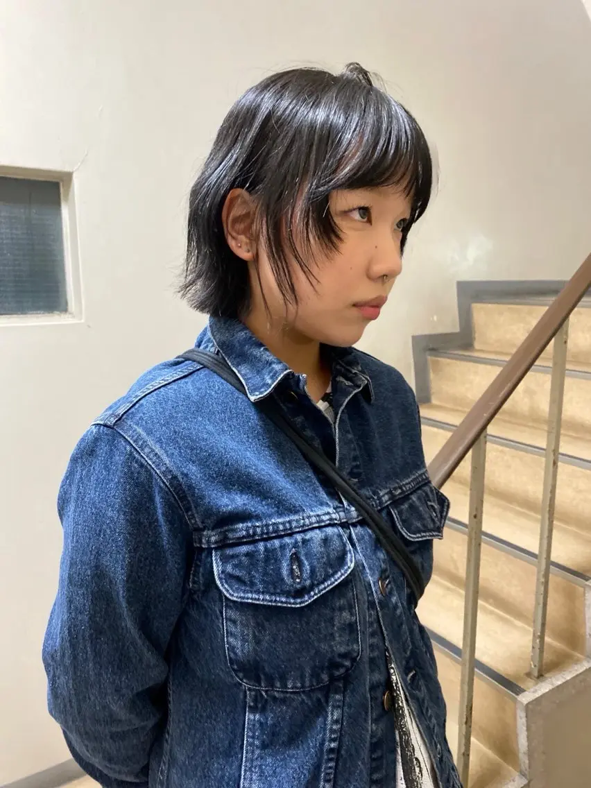 ショート カラー ハイレイヤー レイヤーカット haluka /梅田美容室のヘアスタイル