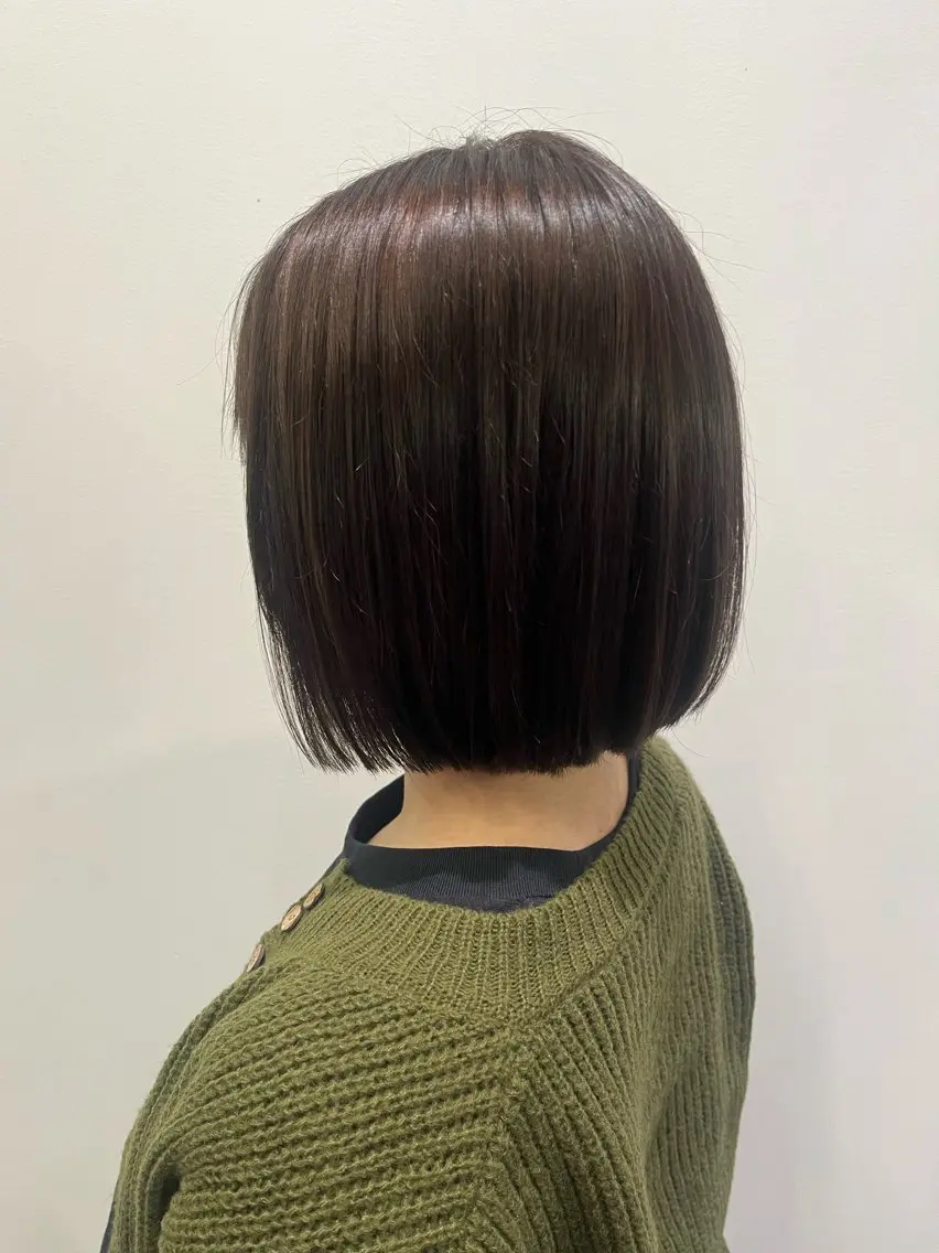 ショート カラー ベージュカラー オリーブベージュ ボブ カット ヘアカラー トリートメント ✨透明感カラー✨ 🦖佐々木未来🦕のヘアスタイル