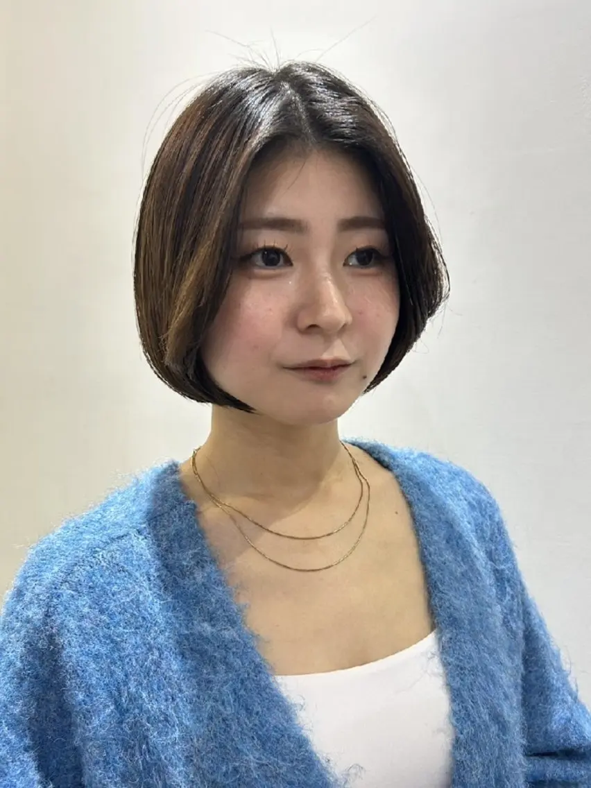 ショート ボブレイヤー ボブ レイヤーカット カット トリートメント ボブ人気No,1✨ TAME副店長のヘアスタイル