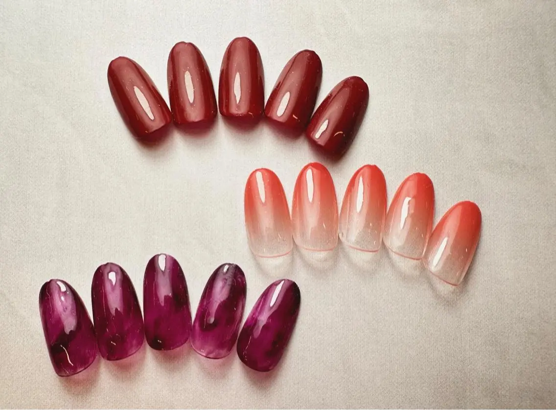 うるツヤ✨シンプルカラーコース💅の写真