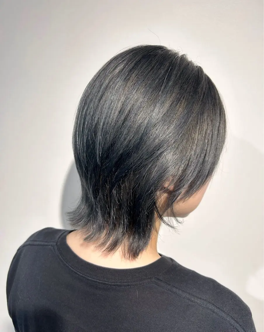 ミディアム ヘアカラー カラーアンドケアリタ kitamuuuのヘアスタイル