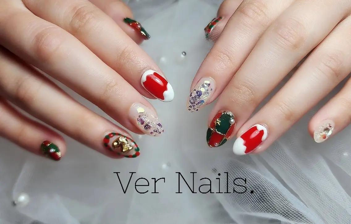 ネイル 冬ネイル クリスマス ハンドネイル Ver  Nails.のその他イメージ