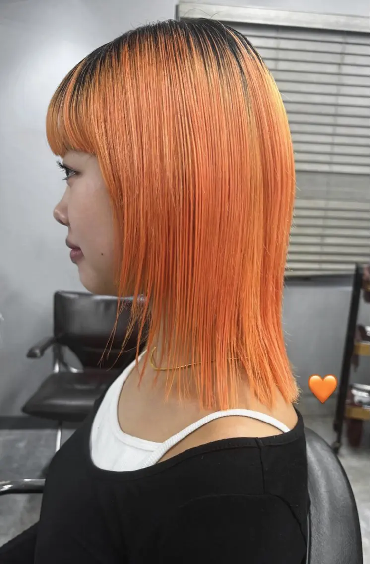 ミディアム カラー ヘアアレンジ カット ヘアカラー トリートメント 💟Opus/ Mizuki🐕💟のヘアスタイル