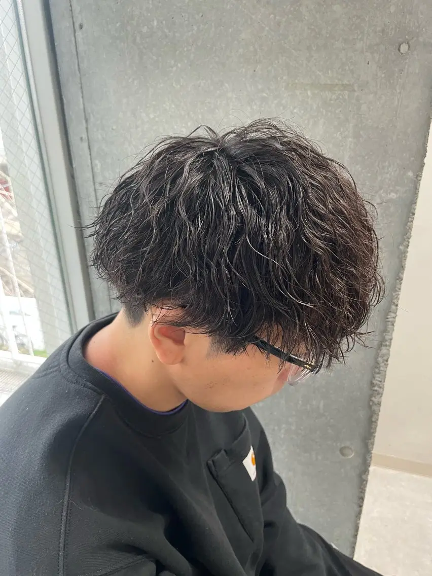 パーマ メンズ カット パーマ トリートメント ヘアセット メンズモテパーマ💙 fuwaのヘアスタイル