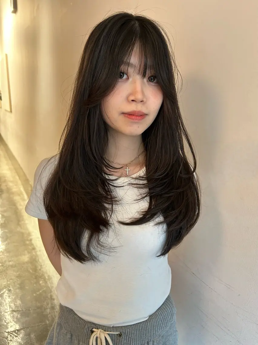 ロング 透明感カラー/レイヤ ー🌙Honokaのヘアスタイル