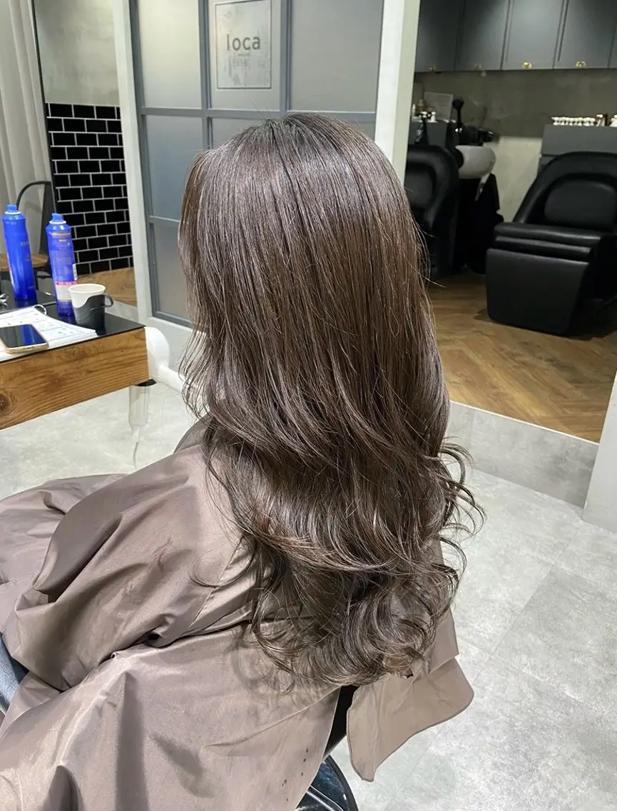 ロング カット ヘアカラー トリートメント 髪質改善/うる艶ヘア HARUNAのヘアスタイル
