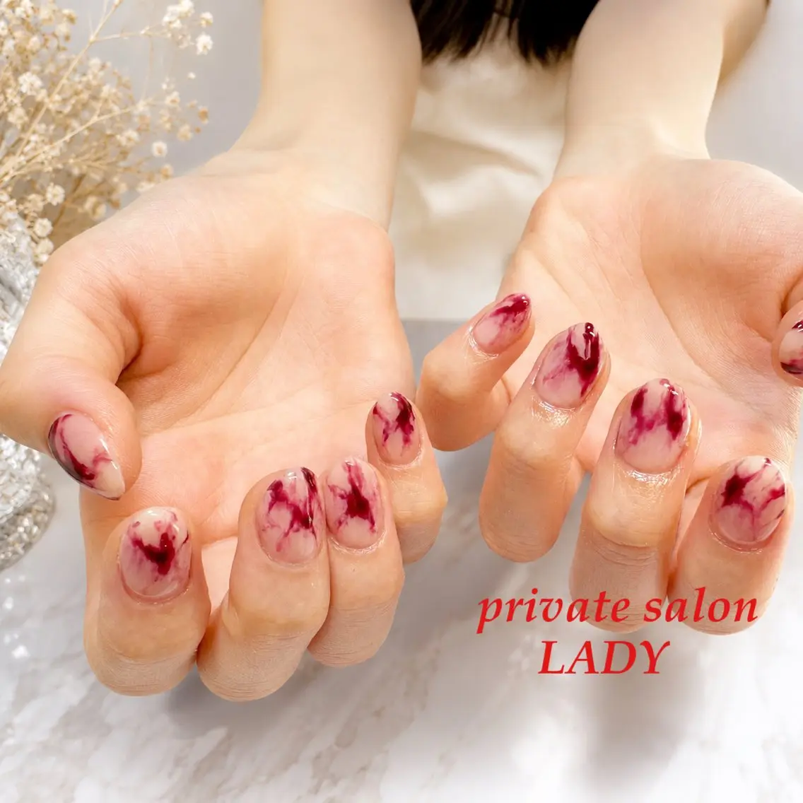 ネイル ニュアンスネイル ショートネイル 桜田 麻菜のネイルデザイン