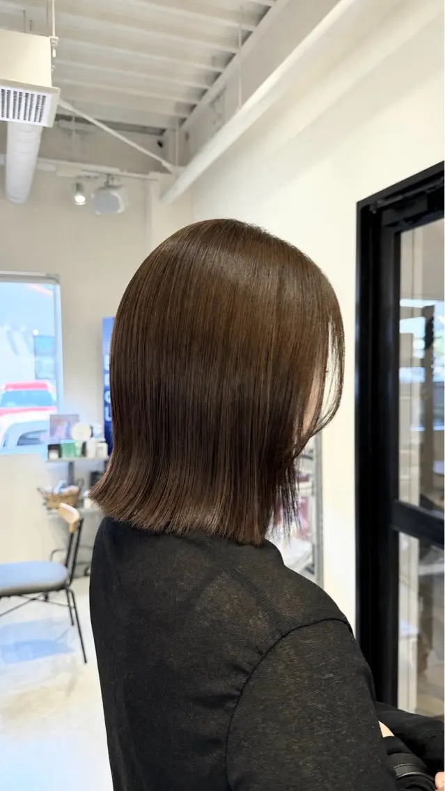 カラー ヘアカラー 大角 心愛のヘアスタイル