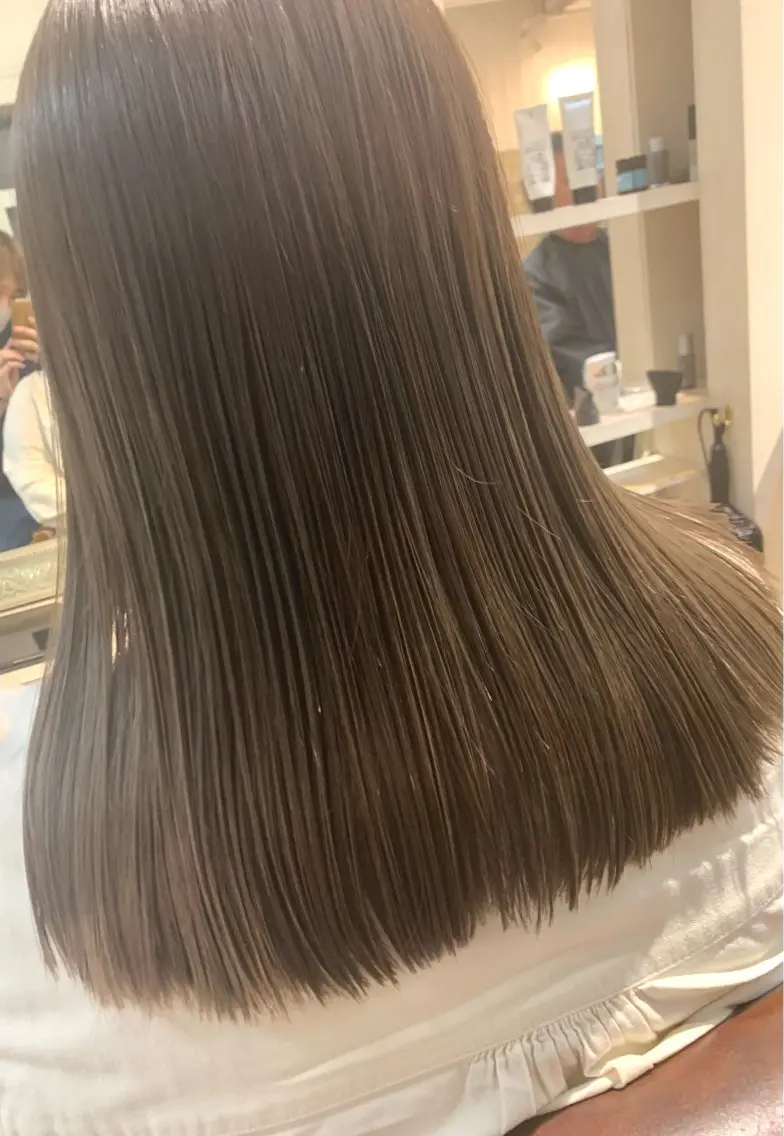 セミロング 髪質改善 カット ヘアカラー トリートメント ✨ハイトーン✨艶髪 ✨髪質改善✨和田のヘアスタイル