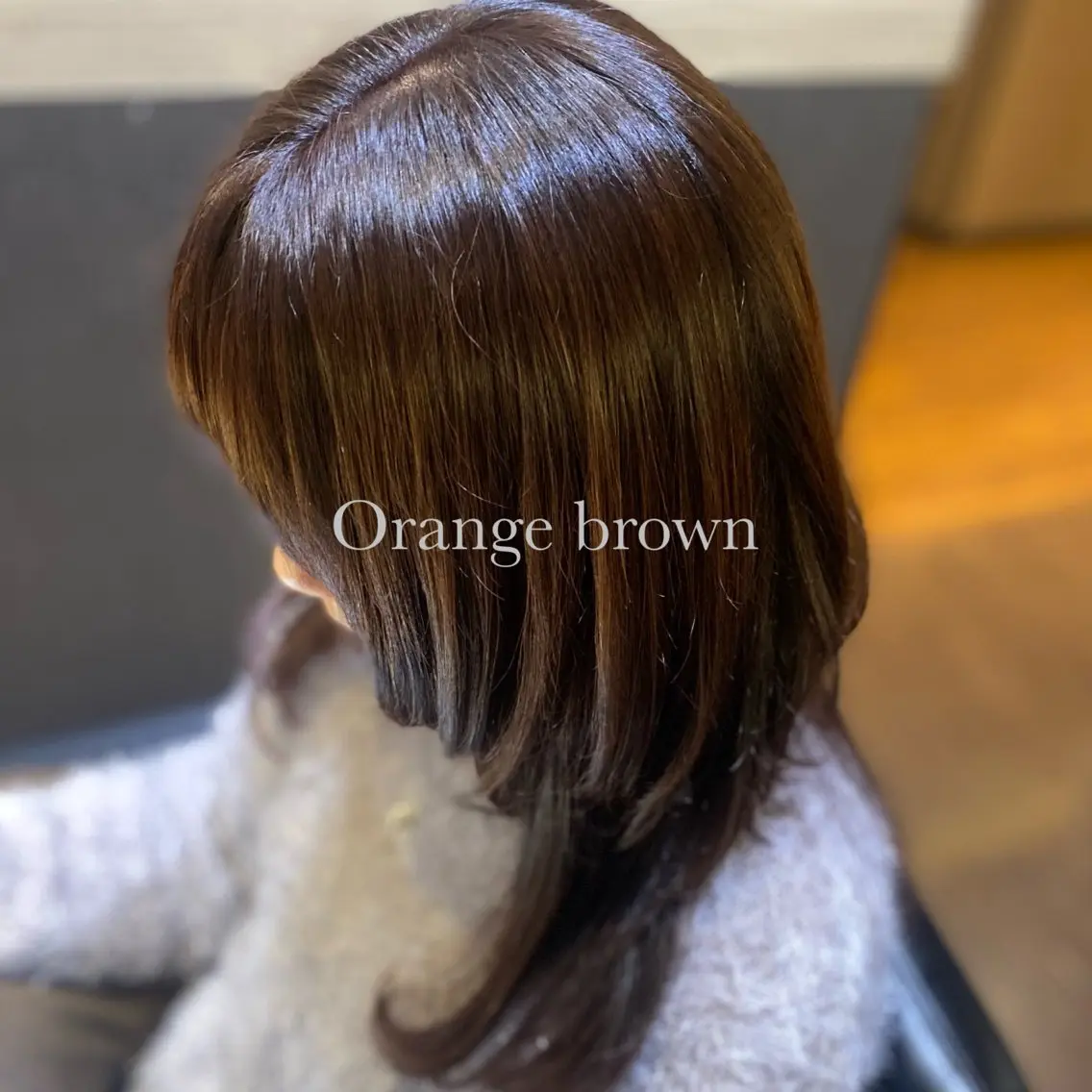 カラー ブラウンカラー オレンジ オレンジブラウン ウルフレイヤー 🌷松本 穂乃佳🌷のヘアスタイル