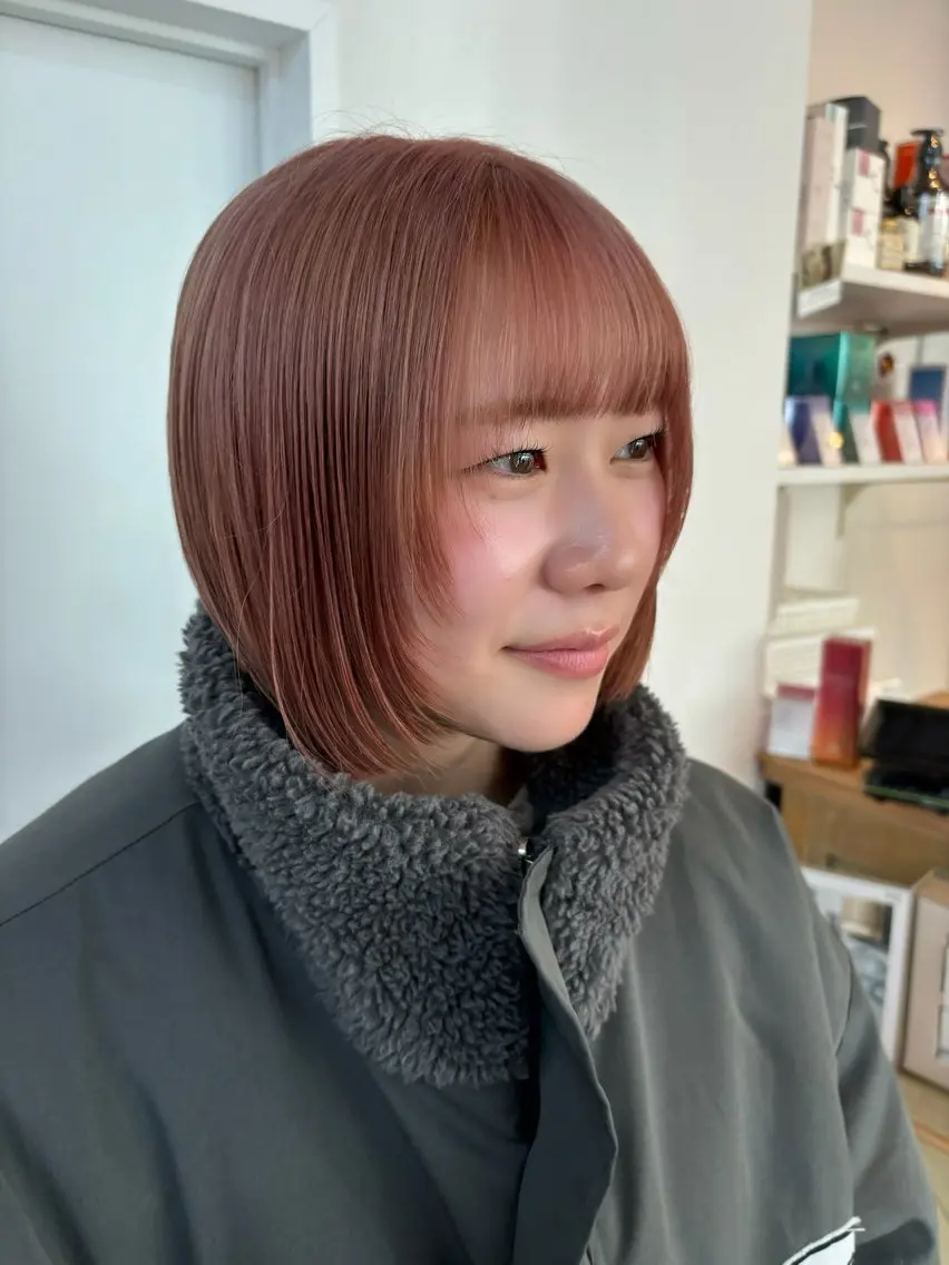 ショート カラー カット kanon/ボブ /暖色カラーのヘアスタイル