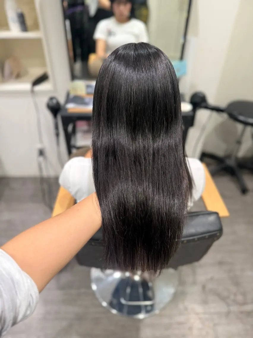 セミロング カラー ブラウンカラー ダークブラウン カット ヘアカラー トリートメント 艶髪レイヤー上田 紗也🇰🇷💗のヘアスタイル