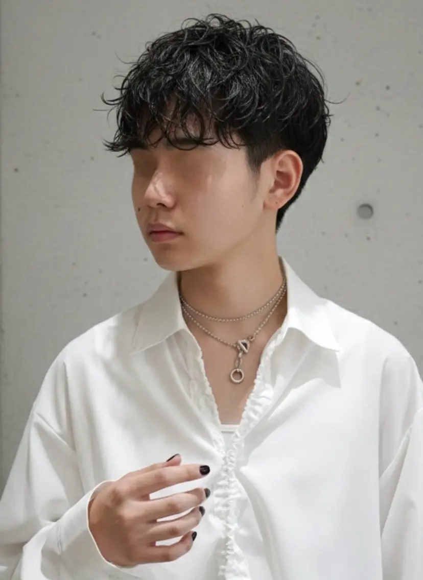 【人気No.1🎖️新規限定】カット+メンズケアパーマ+眉カット❤️🔥¥15950→¥7700の写真
