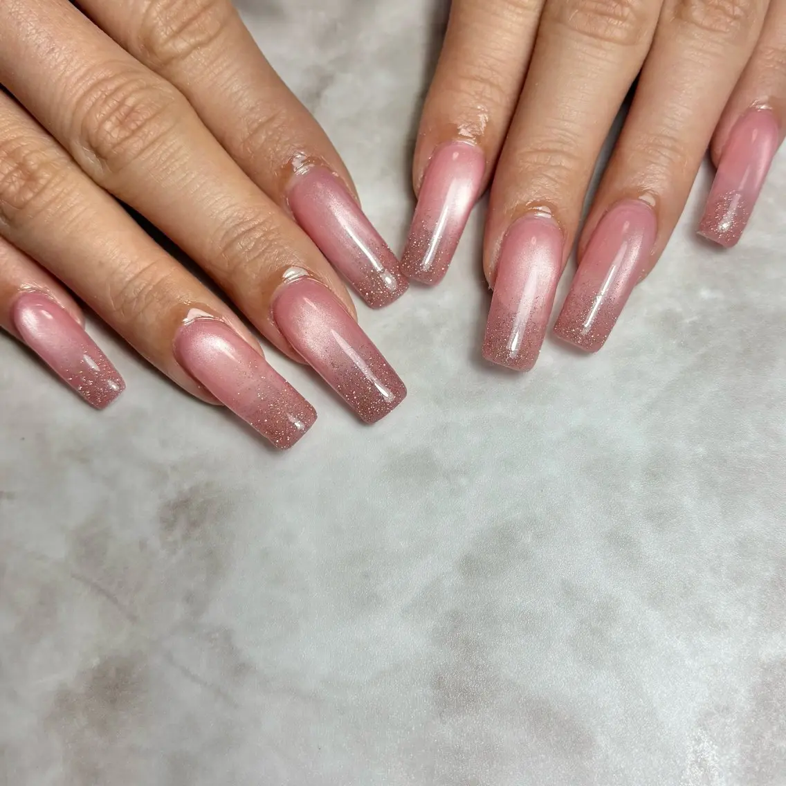 ネイル 長さ出し シンプルネイル ハンドネイル NAILSALON en+沖縄市美原のネイルデザイン