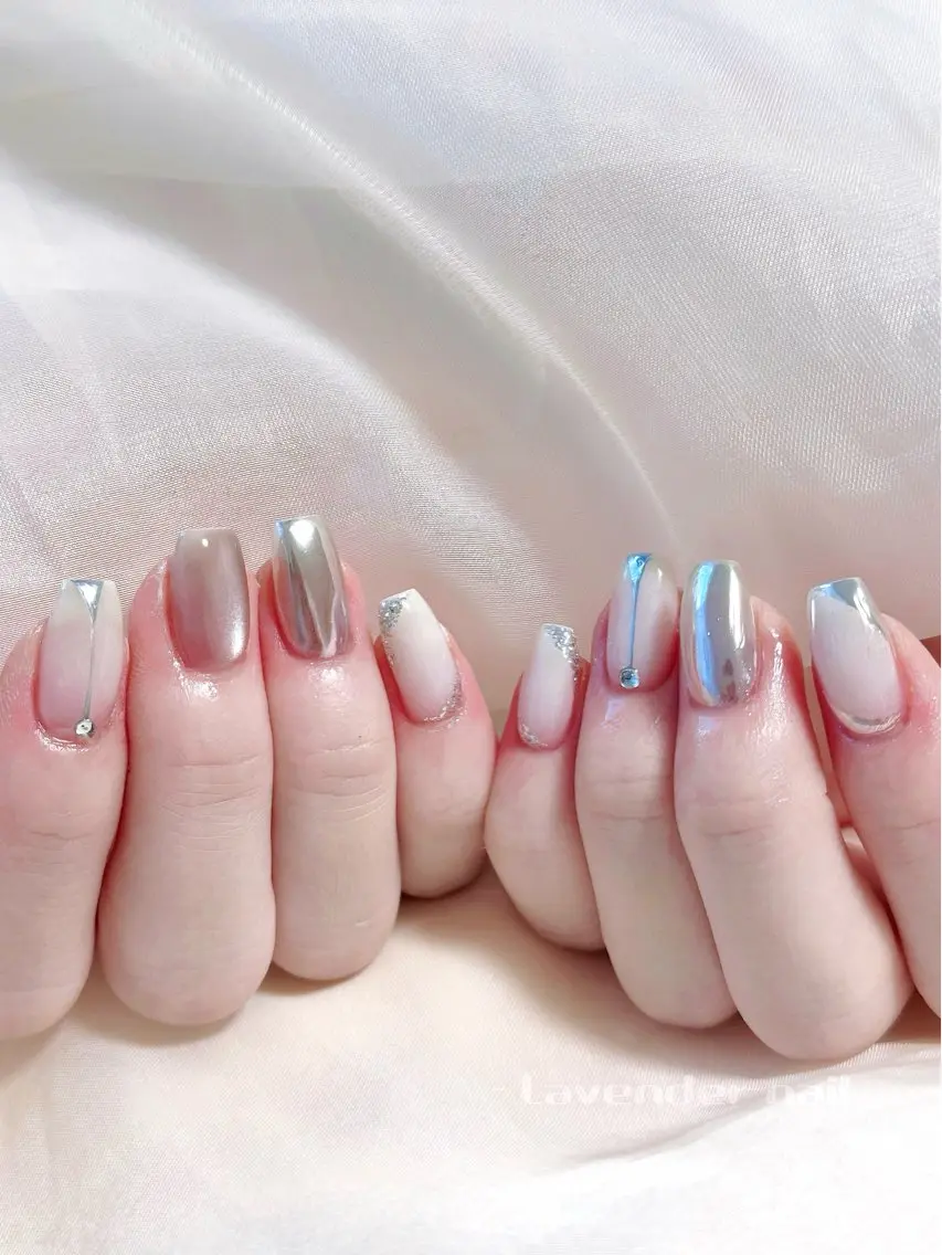 ネイル ハンドネイル Lavender nail·中島公園のネイルデザイン