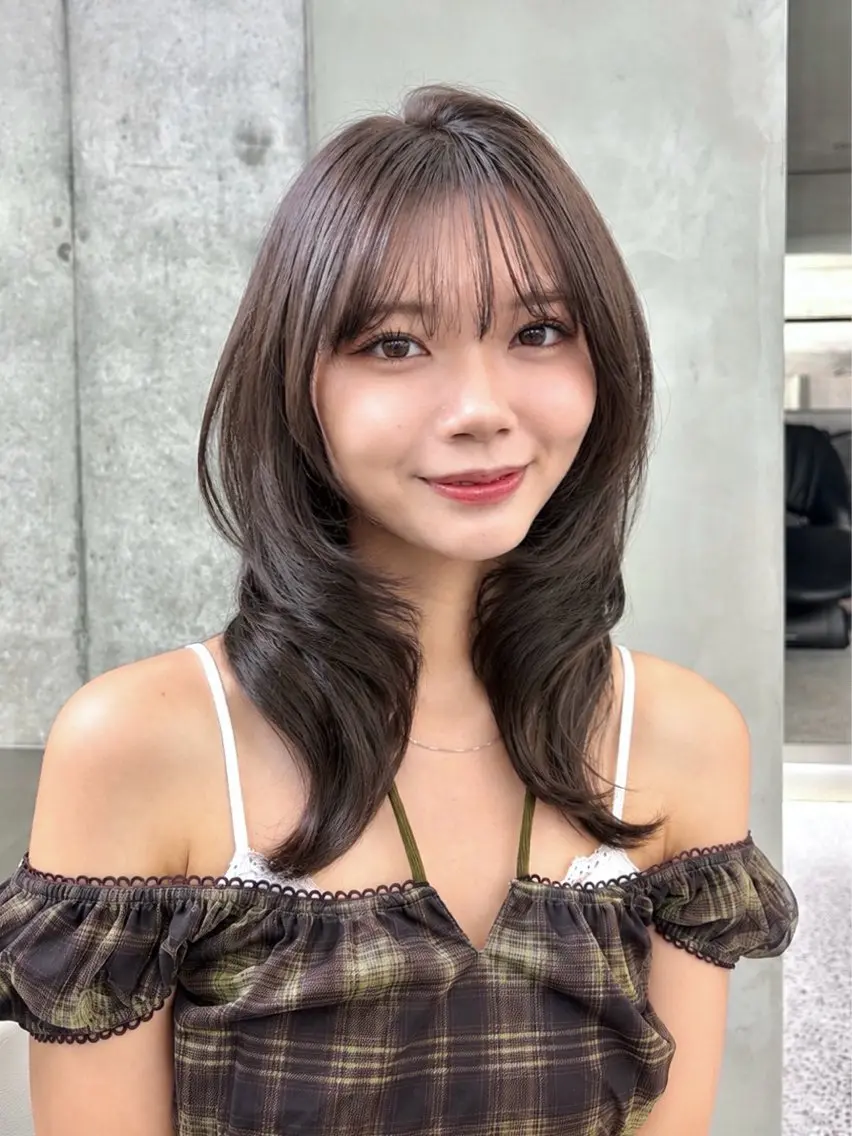 ロング カット ヘアカラー トリートメント 大宮🤍縮毛矯正 レイヤー🪽なるのヘアスタイル