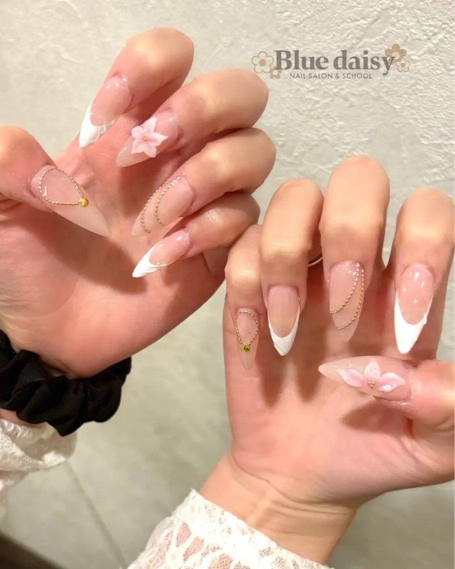 ネイル ハンドネイル Blue daisy 栄本店のネイルデザイン