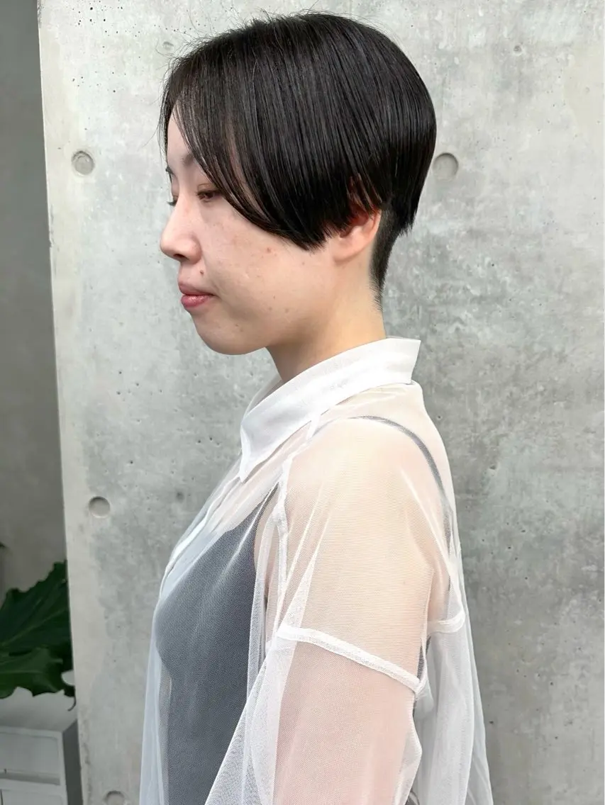 ショート ショートヘア 刈り上げ カット ヘッドスパ ボブ/ゆるふわ ボブパーマ/とういのヘアスタイル