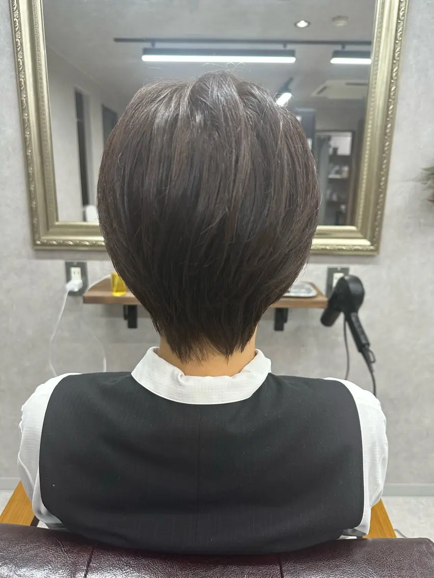 ショート カラー カット ヘアカラー トリートメント Lien 深井店のヘアスタイル